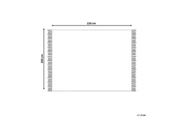 Pledd Chack Grå/svart, 200x220 cm - Grå/svart, 200x220 cm - Tekstiler & tepper - Tepper & pledd