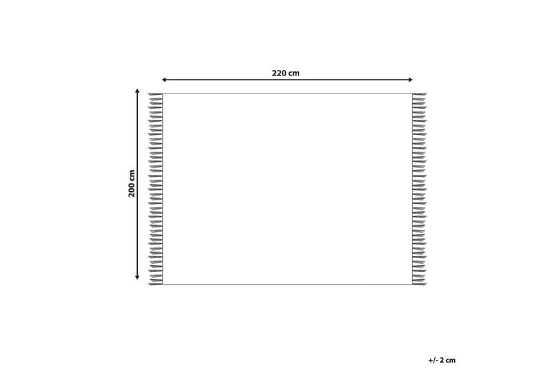 Pledd Chack Grå/svart, 200x220 cm - Grå/svart, 200x220 cm - Tekstiler & tepper - Tepper & pledd