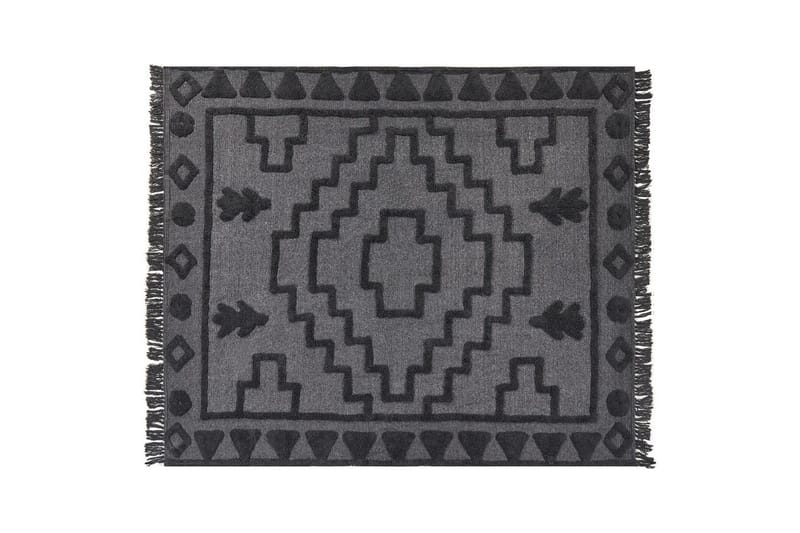 Pledd Chack Grå/svart, 200x220 cm - Grå/svart, 200x220 cm - Tekstiler & tepper - Tepper & pledd