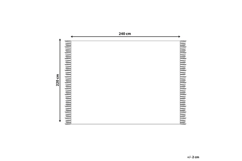 Pledd Chack Grå/svart, 220x240 cm - Grå/svart, 220x240 cm - Tekstiler & tepper - Tepper & pledd