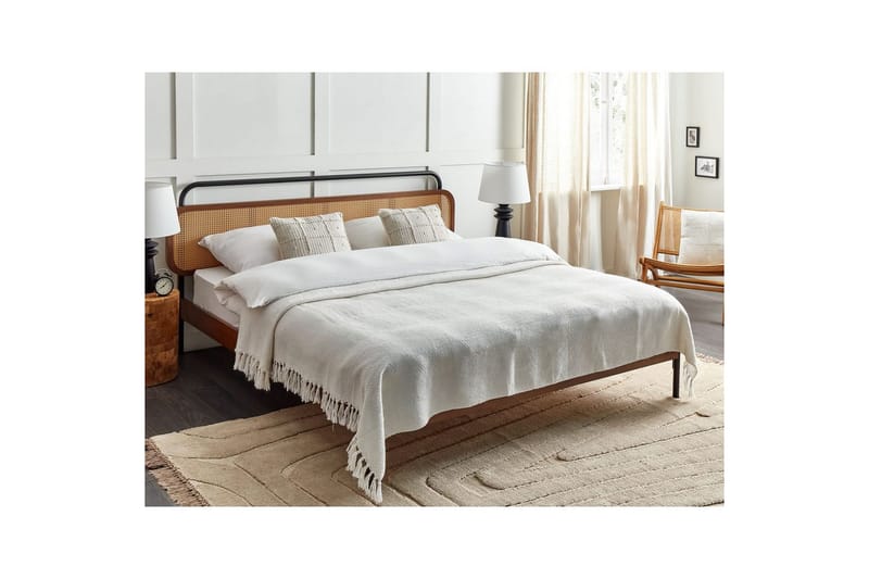 Pledd Chaohani Hvit, 220x240 cm - Hvit, 220x240 cm - Tekstiler & tepper - Tepper & pledd