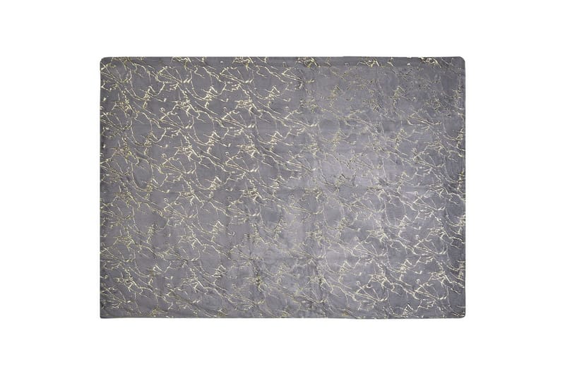 Pledd Godavari Grå/gull, 130x180 cm - Grå/gull, 130x180 cm - Tekstiler & tepper - Tepper & pledd