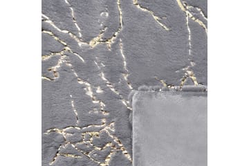 Pledd Godavari Grå/gull, 150x200 cm - Grå/gull, 150x200 cm - Tekstiler & tepper - Tepper & pledd