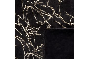 Pledd Godavari Svart/gull, 130x180 cm - Svart/gull, 130x180 cm - Tekstiler & tepper - Tepper & pledd