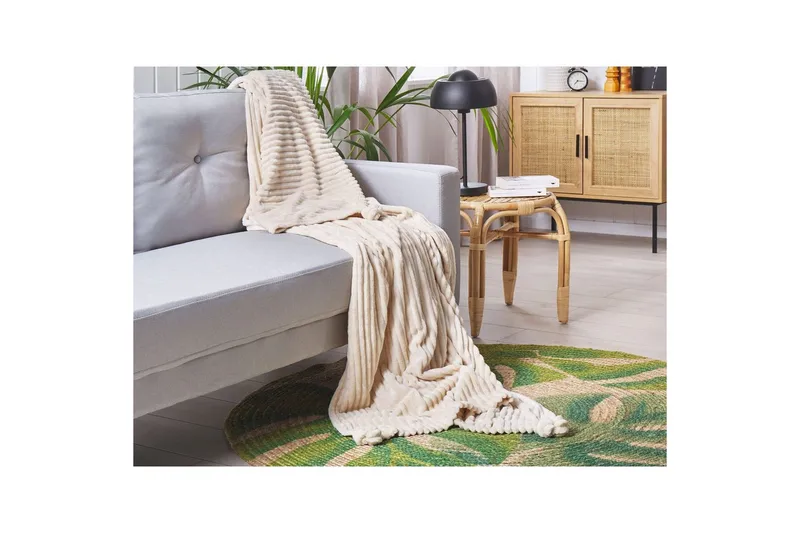 Pledd Kaweri Beige - Beige - Tekstiler & tepper - Tepper & pledd