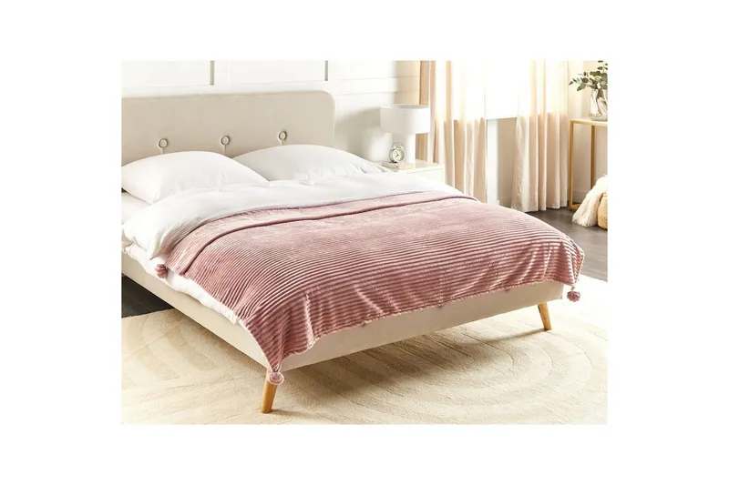 Pledd Kaweri Rosa - Rosa - Tekstiler & tepper - Tepper & pledd