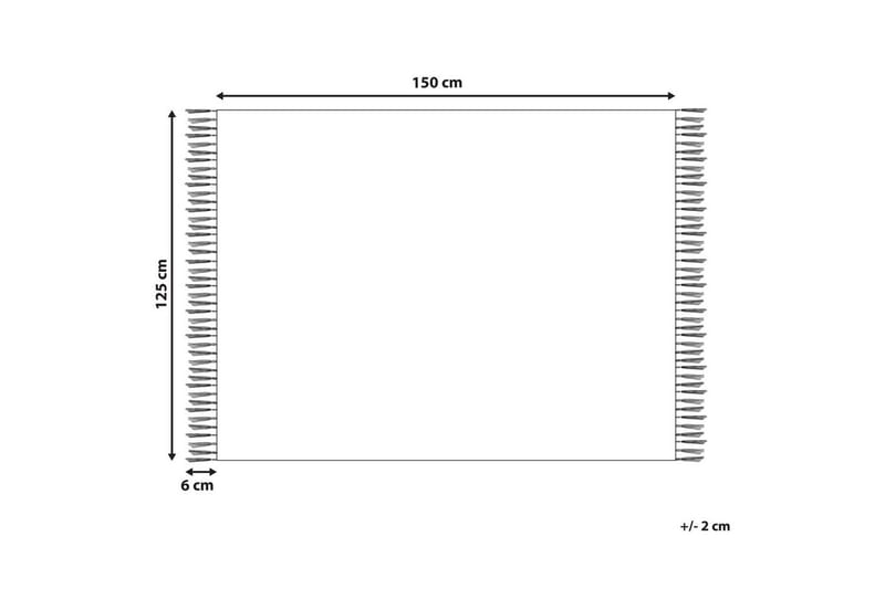 Pledd Mityal Beige/grå - Beige/grå - Tekstiler & tepper - Tepper & pledd