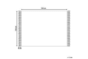 Pledd Mityal Grønn/beige - Grønn/beige - Tekstiler & tepper - Tepper & pledd