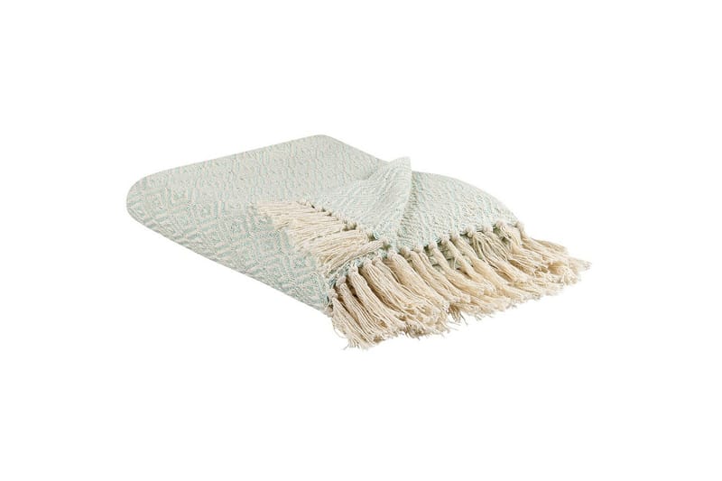 Pledd Mityal Grønn/beige - Grønn/beige - Tekstiler & tepper - Tepper & pledd