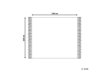 Pledd Najuy 220x240 cm - 220x240 cm - Tekstiler & tepper - Tepper & pledd