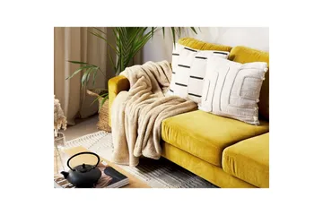 Pledd Namdu Beige - Beige - Tekstiler & tepper - Tepper & pledd