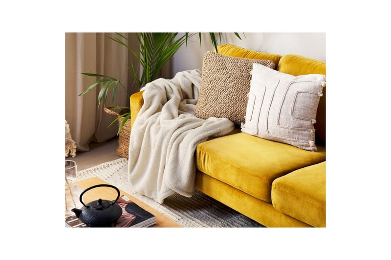 Pledd Namdu Lys beige - Lys beige - Tekstiler & tepper - Tepper & pledd