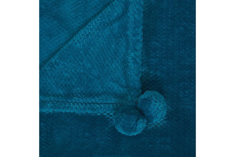 Pledd Saitler Blå, 200x220 cm - Blå, 200x220 cm - Tekstiler & tepper - Tepper & pledd