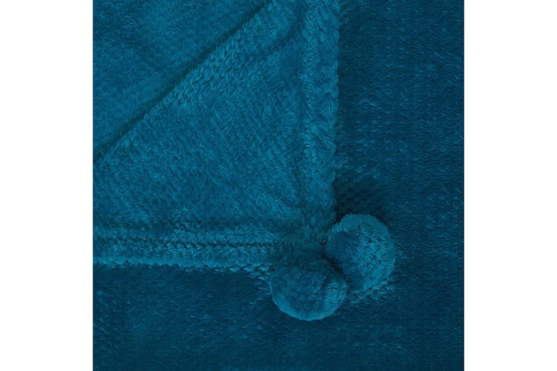 Pledd Saitler Blå, 200x220 cm - Blå, 200x220 cm - Tekstiler & tepper - Tepper & pledd
