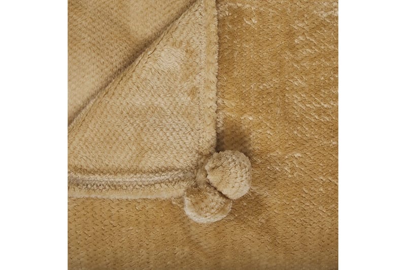 Pledd Saitler Gul, 200x220 cm - Gul, 200x220 cm - Tekstiler & tepper - Tepper & pledd