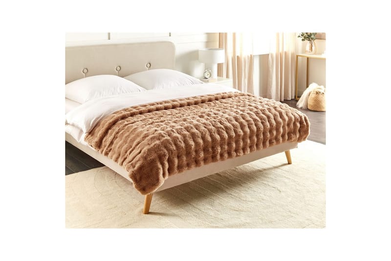 Pledd Salka Brun, 150x200 cm - Brun, 150x200 cm - Tekstiler & tepper - Tepper & pledd