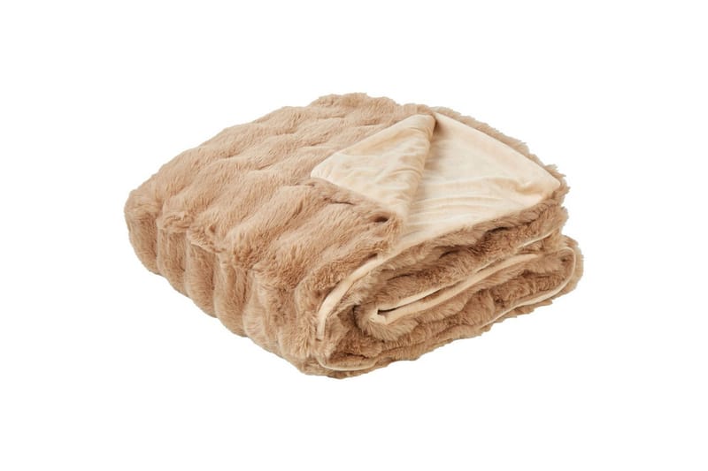 Pledd Salka Brun, 200x220 cm - Brun, 200x220 cm - Tekstiler & tepper - Tepper & pledd
