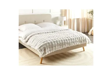 Pledd Salka Hvit, 150x200 cm - Hvit, 150x200 cm - Tekstiler & tepper - Tepper & pledd