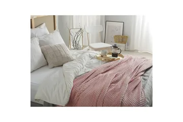 Pledd Samur Rosa, 150x200 cm - Rosa, 150x200 cm - Tekstiler & tepper - Tepper & pledd