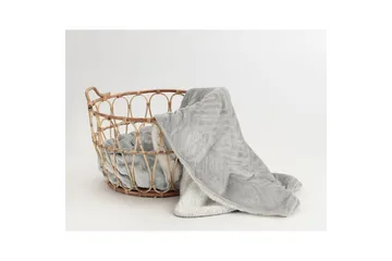 Pledd Sherpa 130 x 170 cm - Grå - Tekstiler & tepper - Tepper & pledd