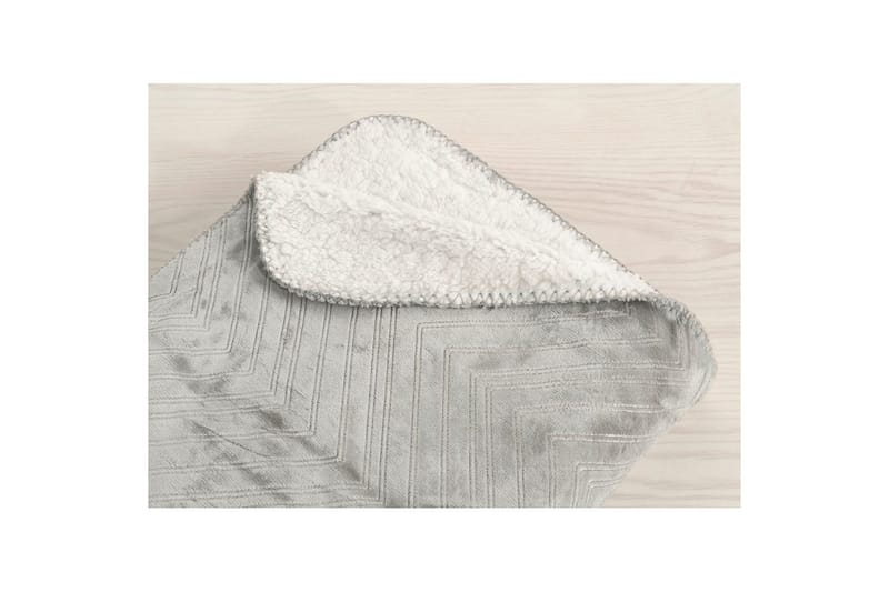 Pledd Sherpa 130 x 170 cm - Grå - Tekstiler & tepper - Tepper & pledd