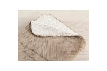 Pledd Sherpa 130 x 170 cm - Lin - Tekstiler & tepper - Tepper & pledd