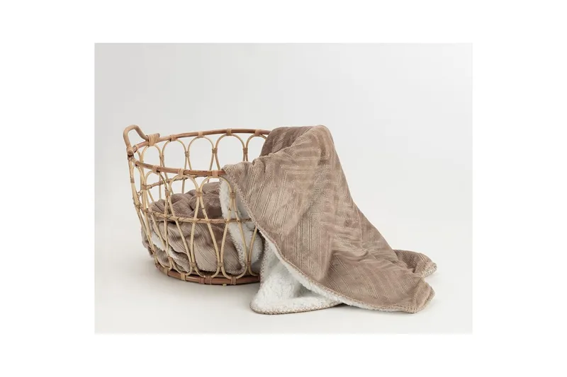 Pledd Sherpa 130 x 170 cm, Lin