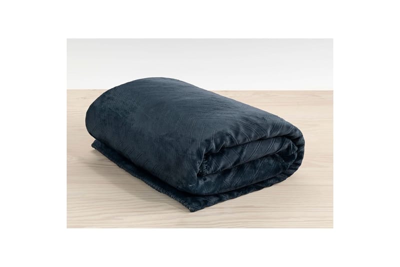 Pledd Sherpa 130 x 170 cm - Marineblå - Tekstiler & tepper - Tepper & pledd