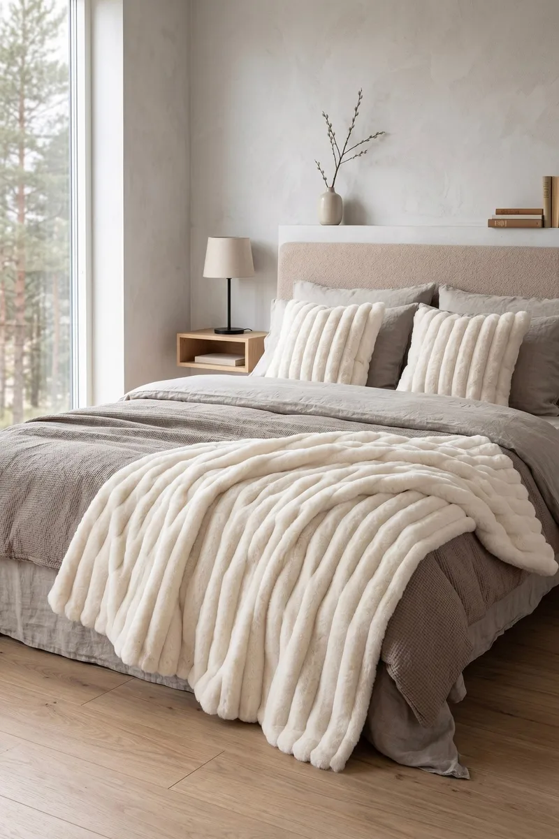 Pledd Soho 130x170 cm - Crème - Tekstiler & tepper - Tepper & pledd