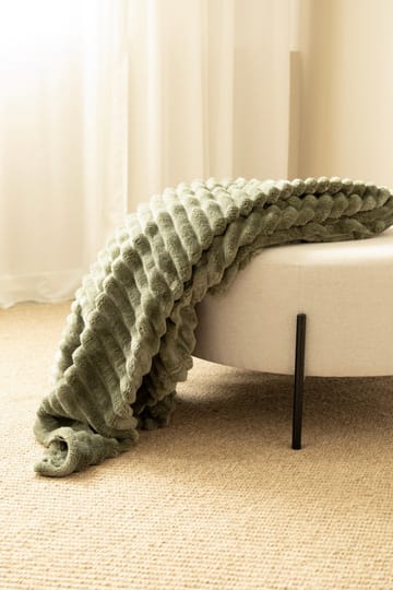 Pledd Stripe 130x170 cm - Grønn - Tekstiler & tepper - Tepper & pledd