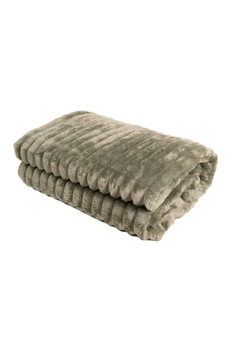 Pledd Stripe 130x170 cm - Grønn - Tekstiler & tepper - Tepper & pledd