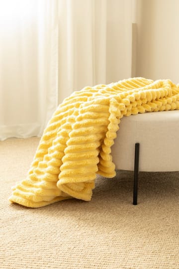 Pledd Stripe 130x170 cm - Gul - Tekstiler & tepper - Tepper & pledd