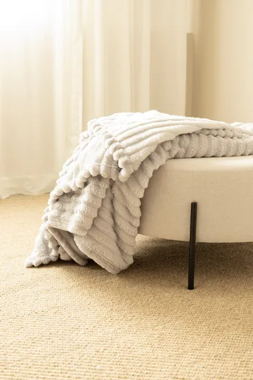 Pledd Stripe 130x170 cm - Sølv - Tekstiler & tepper - Tepper & pledd