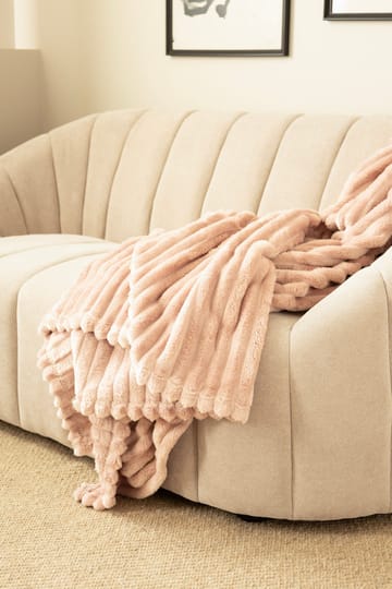 Pledd Stripe 130x170 cm - Støvrosa - Tekstiler & tepper - Tepper & pledd