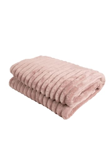 Pledd Stripe 130x170 cm - Støvrosa - Tekstiler & tepper - Tepper & pledd