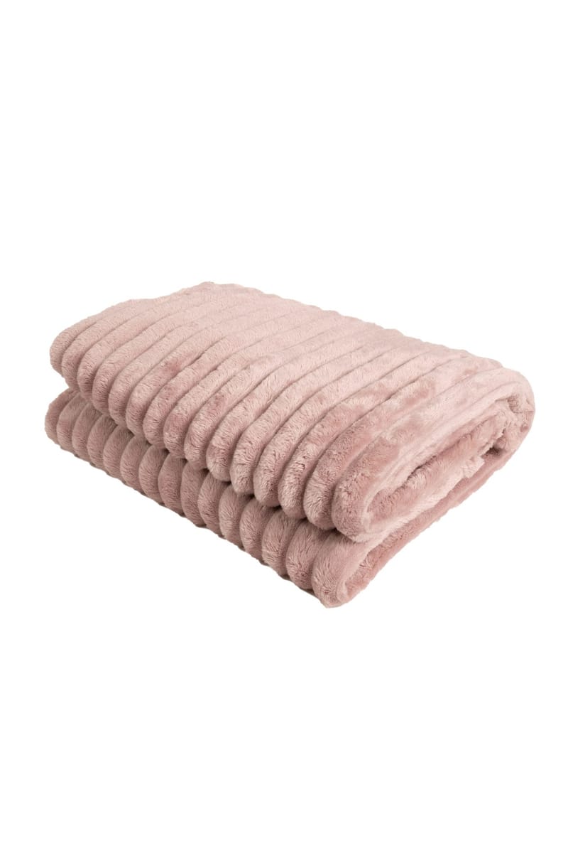 Pledd Stripe 130x170 cm - Støvrosa - Tekstiler & tepper - Tepper & pledd