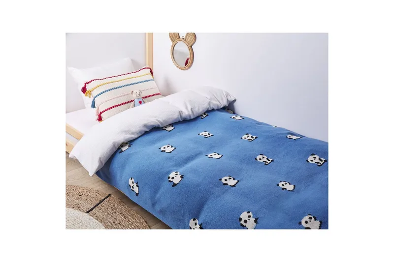 Pledd Talokan Blå/svart/hvit - Blå/svart/hvit - Tekstiler & tepper - Tepper & pledd