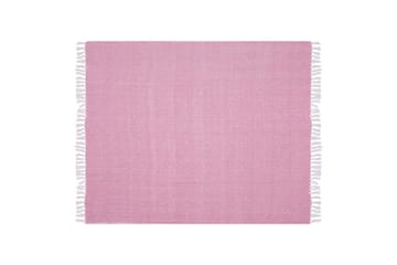 Pledd Tangier Rosa/Hvit - Rosa/Hvit - Tekstiler & tepper - Tepper & pledd