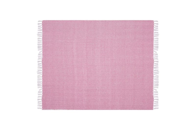 Pledd Tangier Rosa/Hvit - Rosa/Hvit - Tekstiler & tepper - Tepper & pledd