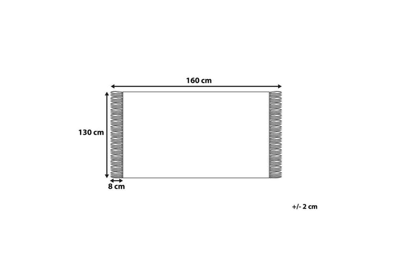 Pledd Tilmi Beige/hvit - Beige/hvit - Tekstiler & tepper - Tepper & pledd