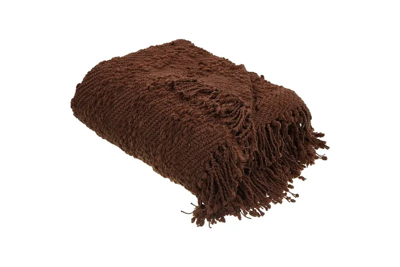 Pledd Vella Brun, 200x220 cm - Brun, 200x220 cm - Tekstiler & tepper - Tepper & pledd