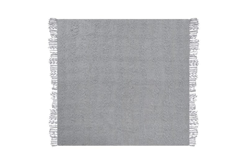 Pledd Vella Grå, 200x220 cm - Grå, 200x220 cm - Tekstiler & tepper - Tepper & pledd
