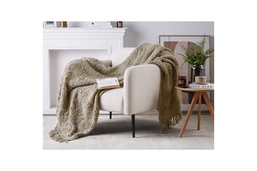 Pledd Vella Taupe, 150x200 cm - Taupe, 150x200 cm - Tekstiler & tepper - Tepper & pledd
