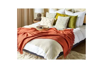 Pledd Yarsa Rød - Rød - Tekstiler & tepper - Tepper & pledd