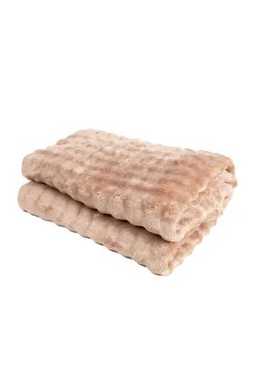 Pledd Pom Pom 130x170 cm - Karamell - Tekstiler & tepper - Tepper & pledd