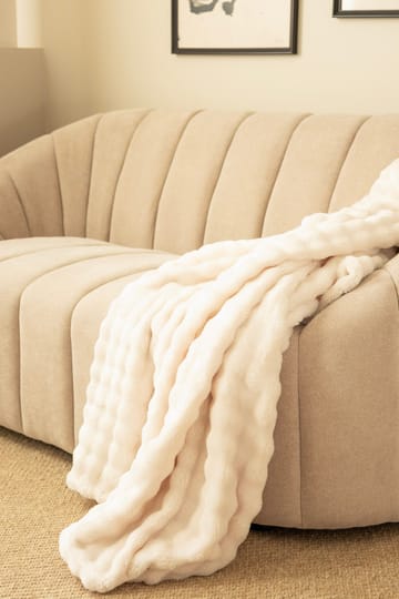 Pledd Pom Pom 130x170 cm - Crème - Tekstiler & tepper - Tepper & pledd