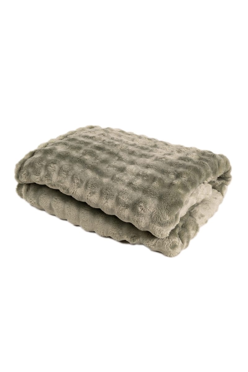 Pledd Pom Pom 130x170 cm - Grønn - Tekstiler & tepper - Tepper & pledd