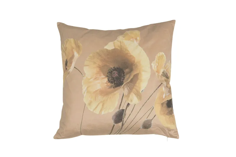 Vallmo Putetrekk 48x48 cm, Gul