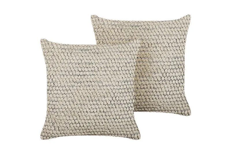 Prydnadskuddar Beige, Svart