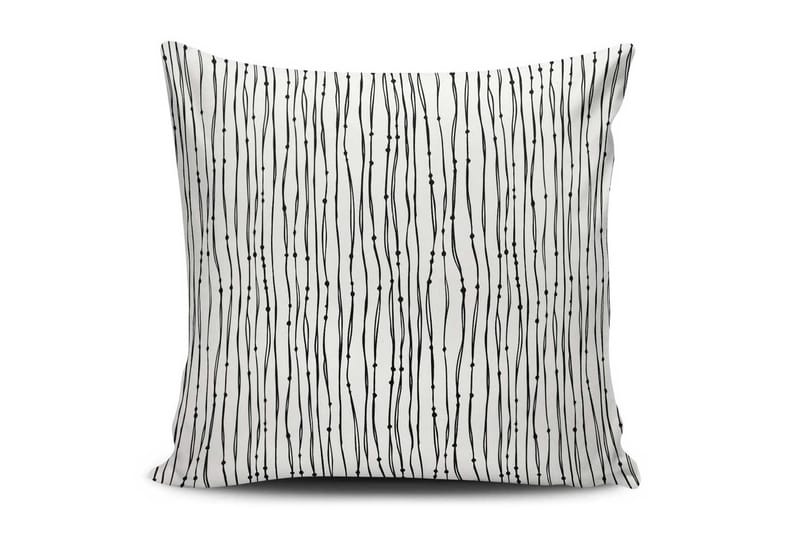 Putetrekk Cushion Love 45x45 cm - Hvit/Svart - Putetrekk